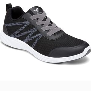 Vionic Women’s Size 6.5 Wide Shay Black  Elastic Lace Sneakers